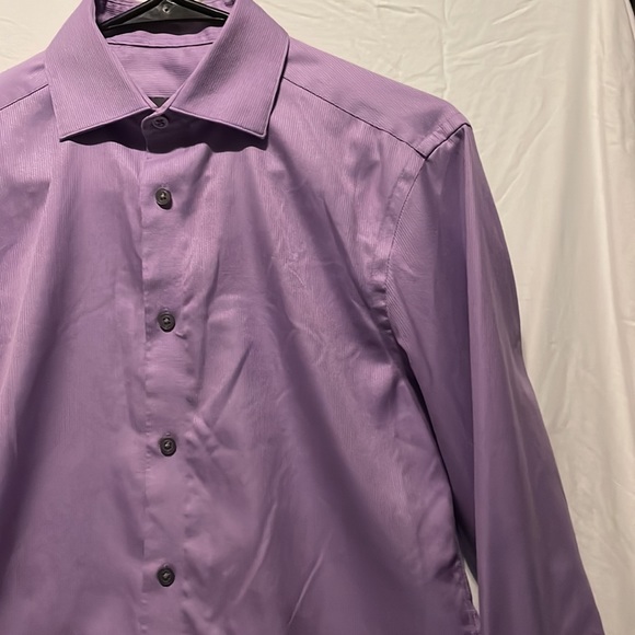 Purple Calvin Klein long sleeve button up - Picture 7 of 12